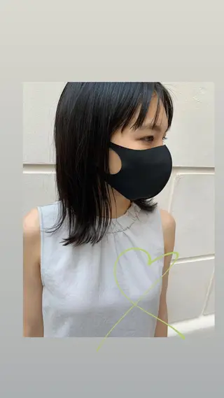 ミディアム カラー ヘアアレンジ la fith所属・rico_by ヘアとアイブロウのヘアスタイル