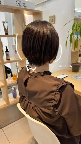 ショート カラー 山下恋佳/矢場町/ ブリーチ/ショートのヘアスタイル