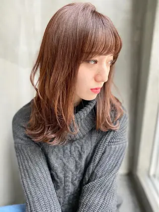 ミディアム カラー Mogami Kengoのヘアスタイル