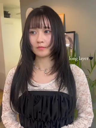 ロング SCEN所属・田中 千尋のヘアスタイル