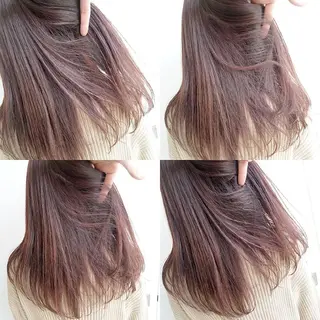 ミディアム カラー パーマ ネイル マツエク・マツパ ヘアアレンジ iplus✴ まつげ、眉毛、耳つぼのマツエク・マツパデザイン