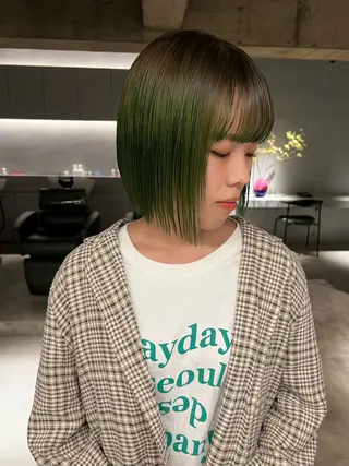 ミディアム 四日市 tomokaのヘアスタイル
