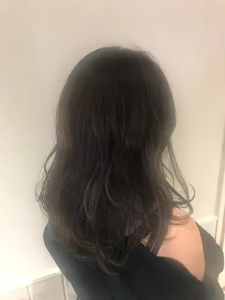 セミロング カラー 清水 ちひろ ✄トップスタイリストのヘアスタイル