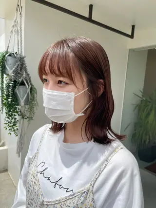 ミディアム 木村 架音のヘアスタイル