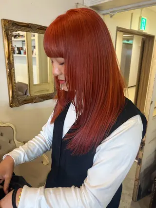 セミロング カラー ヘアアレンジ 金子 廉のヘアスタイル