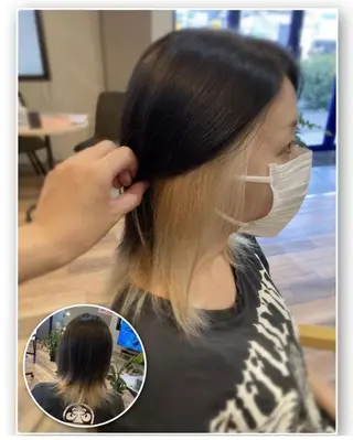 ミディアム カラー 中野 紹江のヘアスタイル