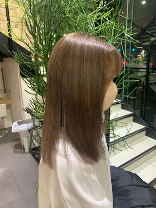 セミロング カラー 似合わせレイヤーカ ット ʚɞ riiのヘアスタイル