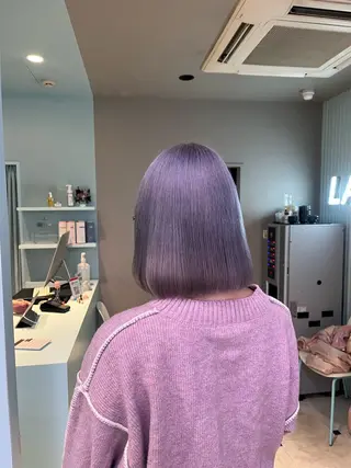 ショート カラー ブリーチカラー 🩵MIZUKIのヘアスタイル