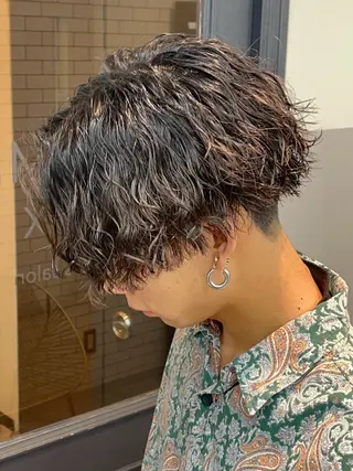 パーマ メンズ 🤎カット/ブリーチ /縮毛矯正/大宮🤎のヘアスタイル