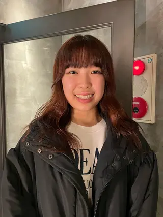 ロング カラー パーマ ヘアアレンジ レイヤー/似合わせ MADOKAのヘアスタイル