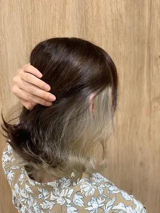ミディアム カラー 松吉 純平のヘアスタイル