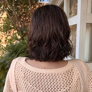 ミディアム パーマ パーマモデル募集中 渥美翔人のヘアスタイル