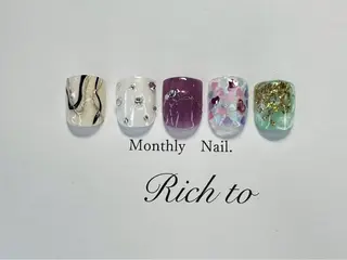ネイル Rich to半田店所属・榊原 千莉のネイルデザイン