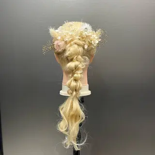 ロング ヘアアレンジ ウスイマイコ カット/ケアカラーのヘアスタイル