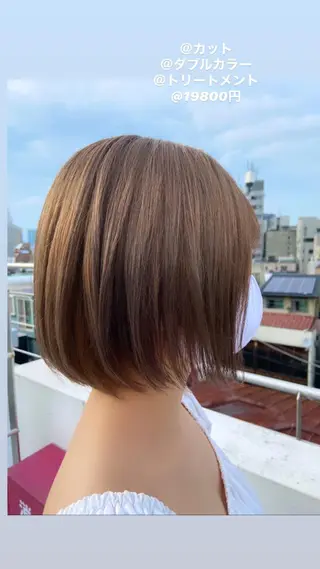 ショート カラー モテ髪提案します💕 髪質改善宗一郎のヘアスタイル