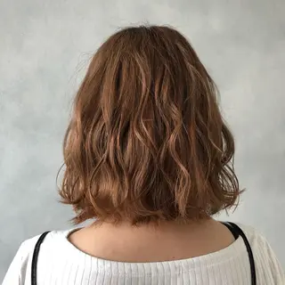 ミディアム カラー MOE🐈‍⬛🎀 エクステ/ワンホンのヘアスタイル