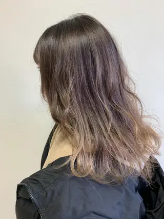 ミディアム カラー カラー特化型美容師 保住のヘアスタイル