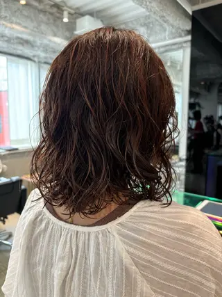 ミディアム パーマ ANY/須田 麻人/ハードパーマのヘアスタイル