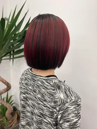 ショート カラー ✨ブリーチ/顔周り レイヤー¦YUKA✨のヘアスタイル