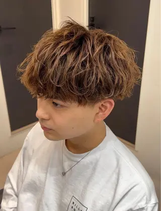 パーマ メンズ メンズスタイル 完全再現/仁翔のヘアスタイル