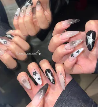 ネイル moca心斎橋所属・˚✧⁺⭐︎༚moca miyuu⁎⁺˳✧༚のネイルデザイン