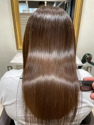 ミディアム カラー 縮毛矯正特化✨ newi　大西将弘のヘアスタイル