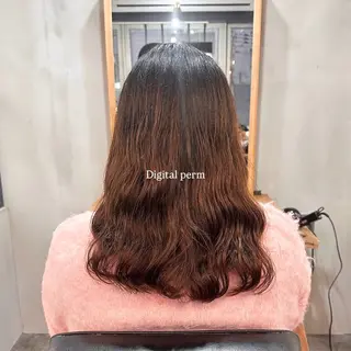 セミロング カラー パーマ makoto / 韓国風ヘア🎀🪄︎のヘアスタイル