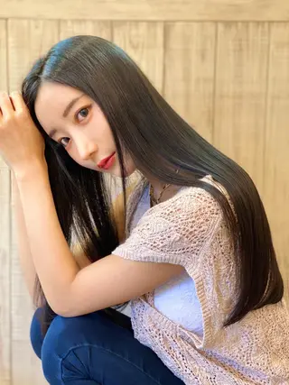 ロング 森 早希絵のヘアスタイル