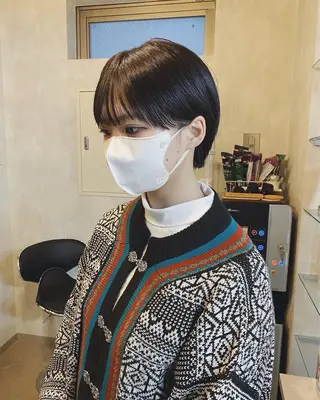 ショート カラー IVORY.所属・🟩くすみブラウン/ ショート/ボブ/大司のヘアスタイル