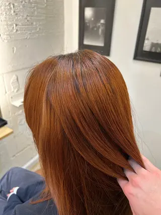 ロング カラー AMBERGLEAM Hair&Cloth Yoga所属・Ryo☘縮毛矯正/ パーマ/ブリーチ/のヘアスタイル