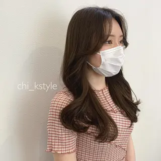 ロング 現地韓国ヘア🇰🇷 Chisaki치사키のヘアスタイル