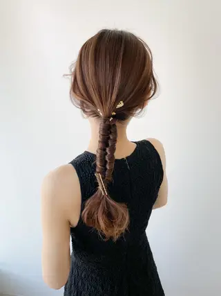 ロング カラー ヘアアレンジ autre所属・大久保 ひでなりのヘアスタイル