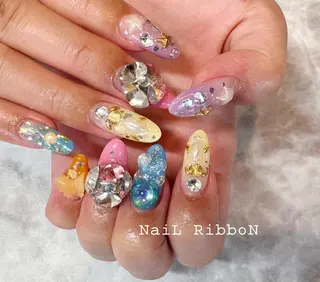 ネイル ネイルリボン 石田のネイルデザイン
