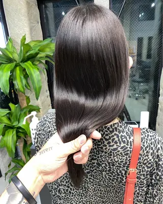 ミディアム カラー パーマ OVER→三軒茶屋 /縮毛矯正・髪質改善のヘアスタイル