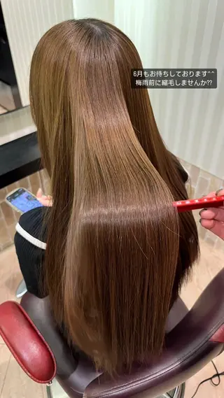 ロング 中河 美裕のヘアスタイル