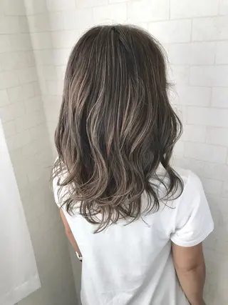 セミロング 神野 雅樹のヘアスタイル