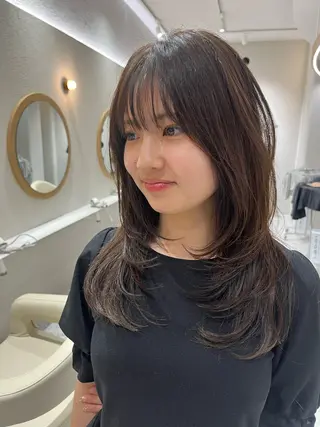 セミロング 海老名で可愛いを作る 🫧shuri🫧のヘアスタイル