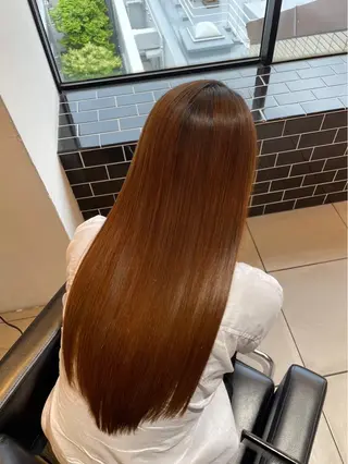 ロング 🍂Yuna＊艶感 暖色カラー🍑のヘアスタイル