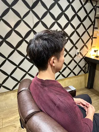 メンズ 暖色/透明感カラー /蟹江/harunaのヘアスタイル