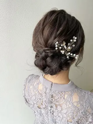 セミロング ヘアアレンジ 沢田 瞳のヘアスタイル