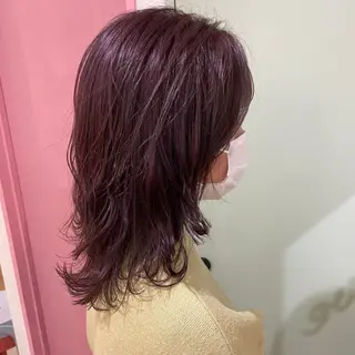 セミロング カラー モデル募集中‎🤍 山崎妃香のヘアスタイル