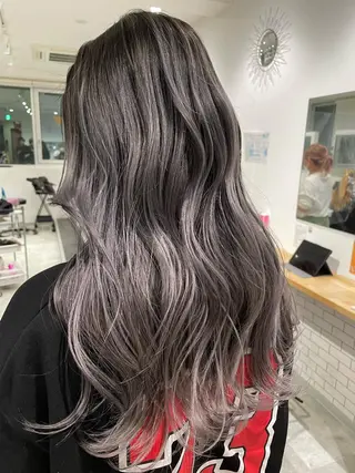 ロング カラー 京都美容師 塩のヘアスタイル