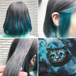 ショート カラー "PEPPU "所属・派手髪、ハイトーン ショートヘアShinのヘアスタイル