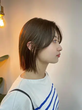 ミディアム カラー さかした ちなのヘアスタイル
