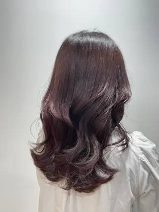 セミロング カラー 韓国風カラー🤎 𝒄𝒉𝒊𝒌𝒂のヘアスタイル