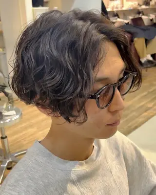 ショート パーマ メンズ 【F.O.F】大野航 似合わせカットカラーのヘアスタイル