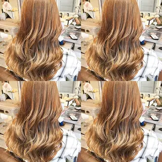 セミロング ミルクティーベージュ 山本勝志のヘアスタイル