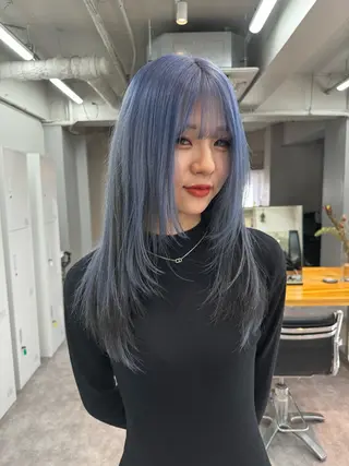 ロング EGO 池袋 RIO🖤⋆͛*͛のヘアスタイル