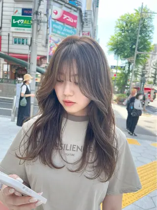 ロング カラー le'a所属・谷町/Le'a /竹原しおなのヘアスタイル
