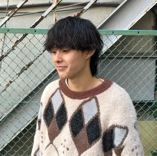 ショート パーマ メンズ パーマ職人 渡邊　優雅のヘアスタイル